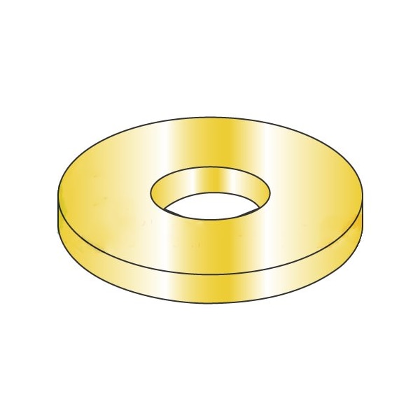 Newport Fasteners Flat Washer, For Screw Size #8 , Steel Cadmium Yellow Finish, 5000 PK 884682 - main